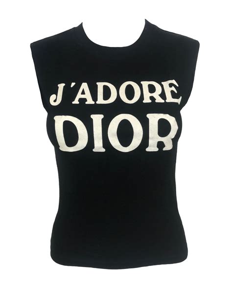 j'adore dior tank top white|christian Dior button up top.